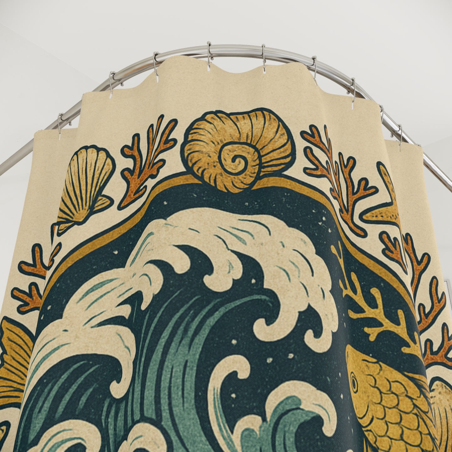 Ocean Reverie – Artistic Marine Shower Curtain