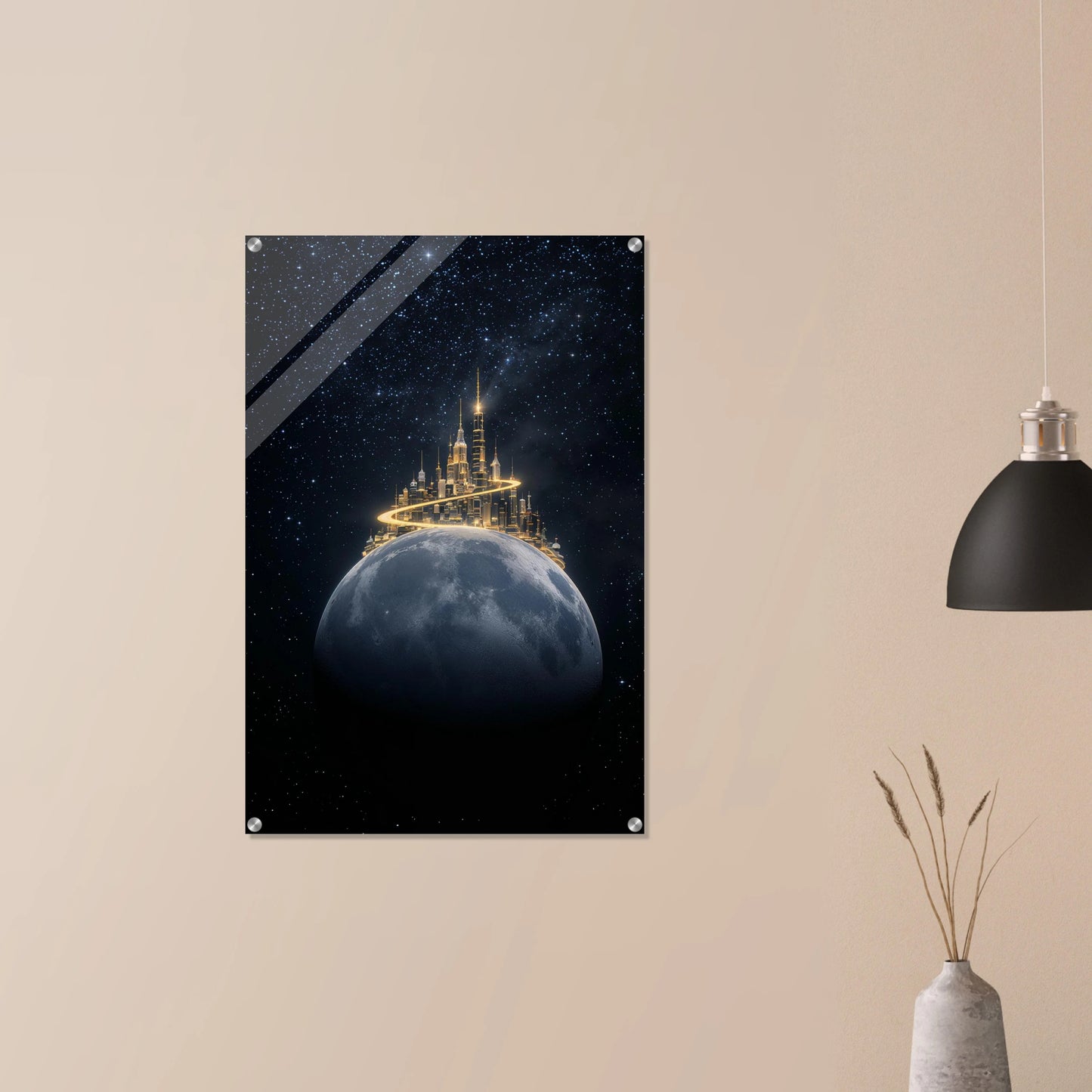 City Above the Moon – Acrylic Wall Art (2 Design Options)