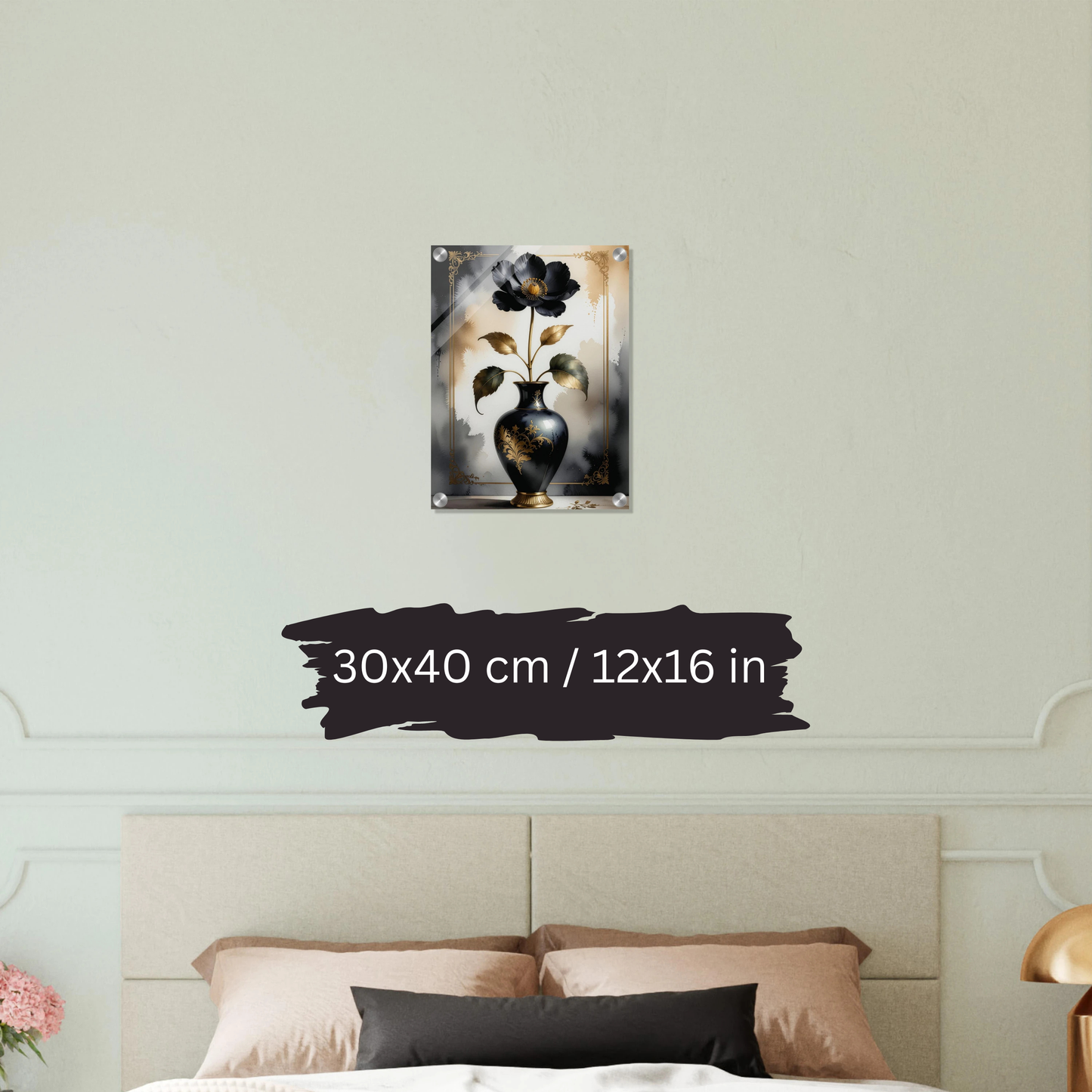 Luxury Acrylic Wall Art – Golden Floral Elegance (6 Designs)