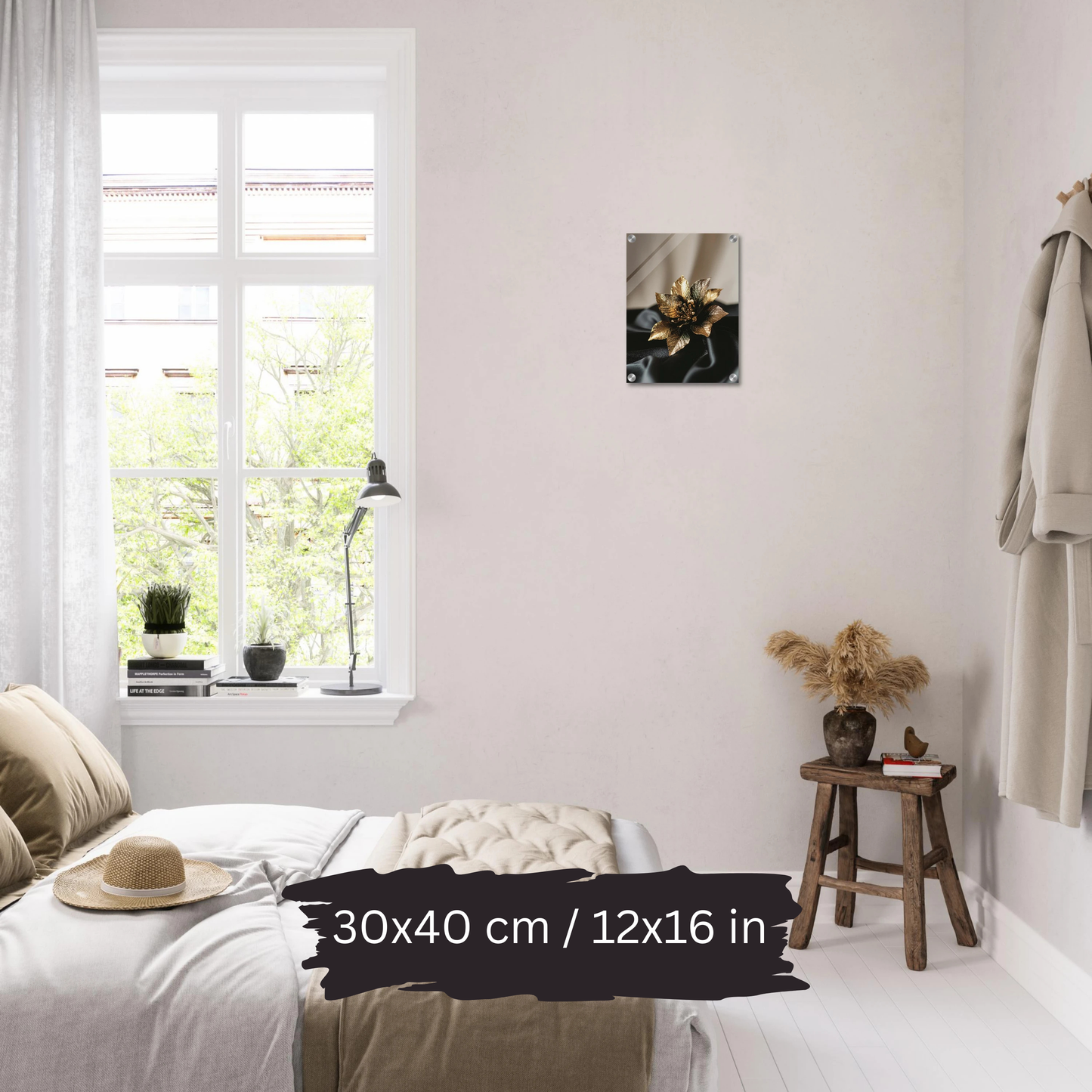 Luxury Acrylic Wall Art – Golden Floral Elegance (6 Designs)