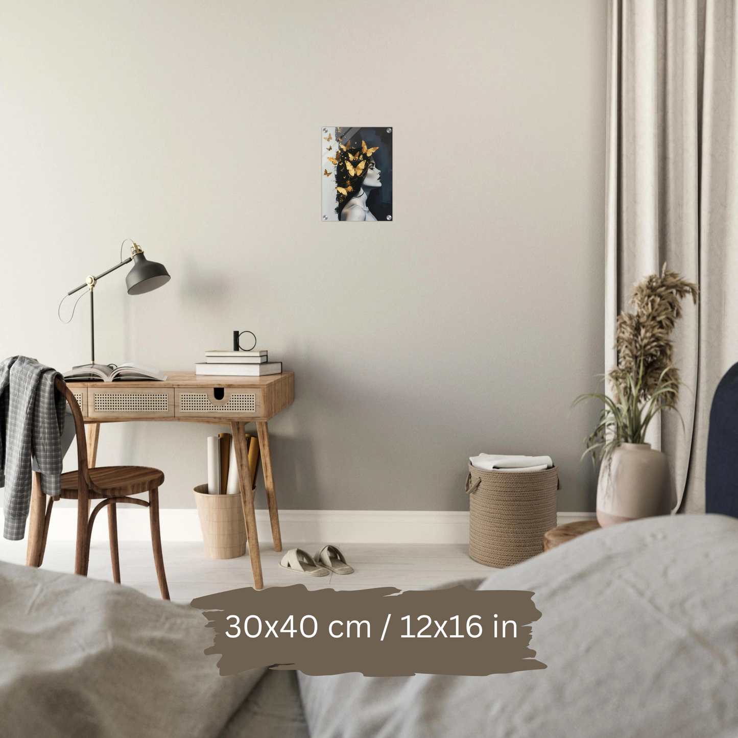 Luxury Acrylic Wall Art – Golden Butterflies (4 Designs)