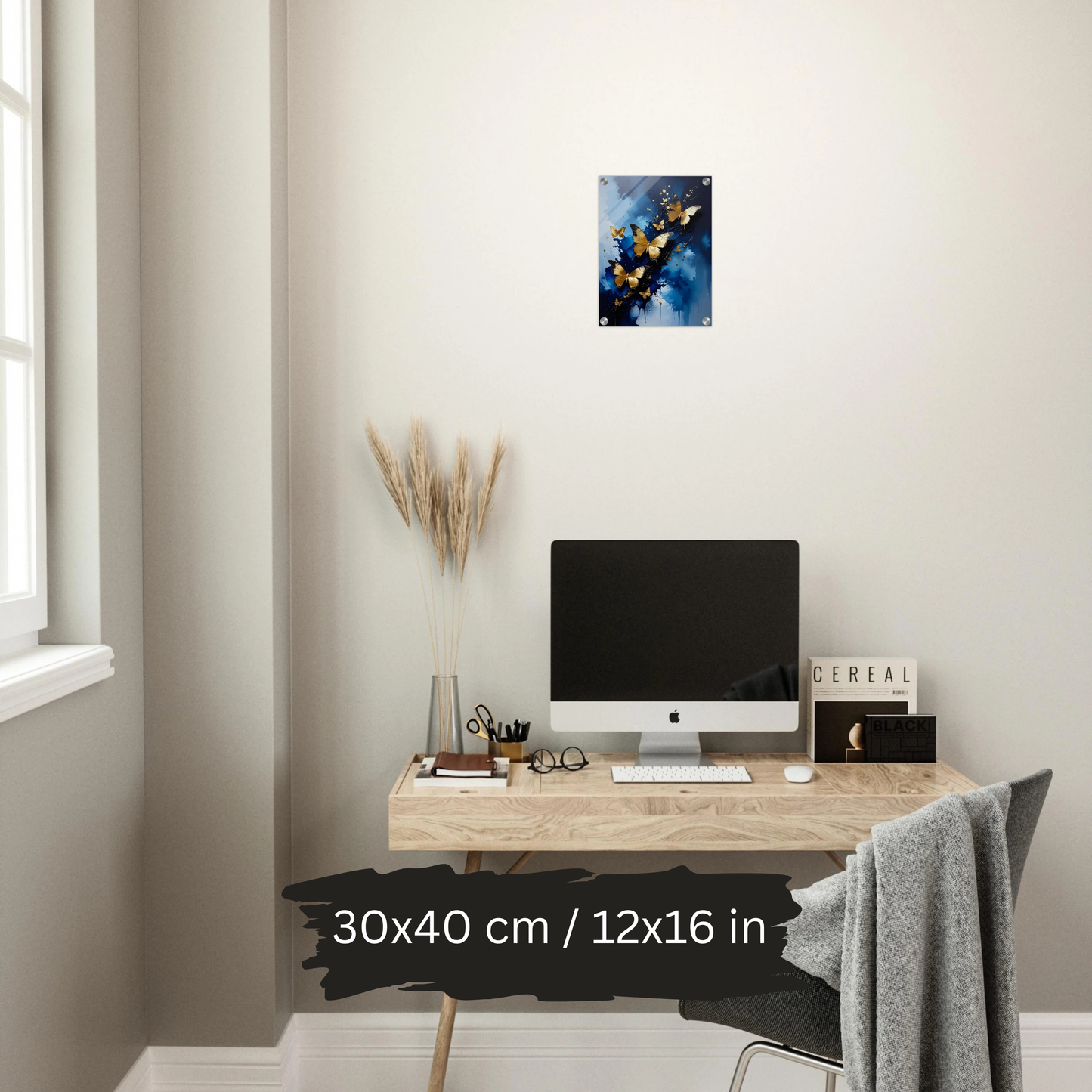 Luxury Acrylic Wall Art – Golden Butterflies (4 Designs)