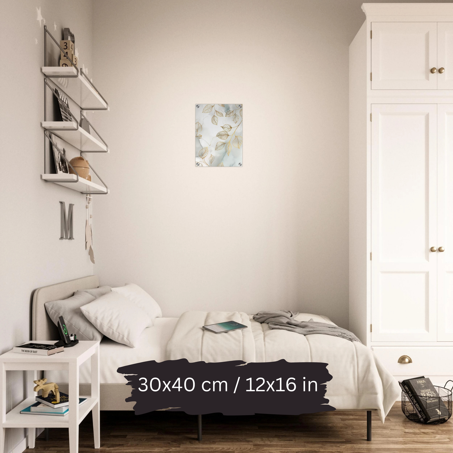 Luxury Acrylic Wall Art – Golden Floral Elegance (6 Designs)