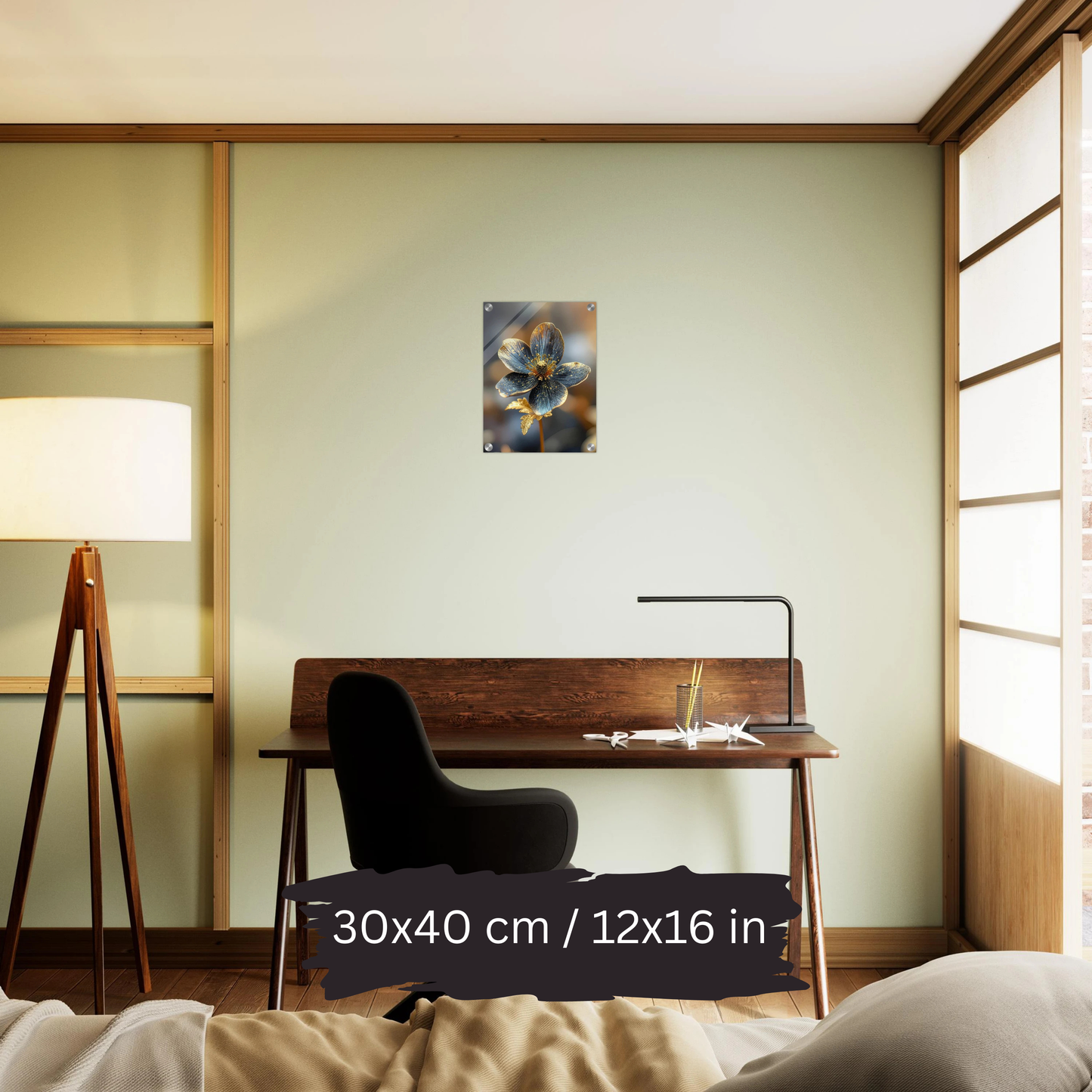 Luxury Acrylic Wall Art – Golden Floral Elegance (6 Designs)