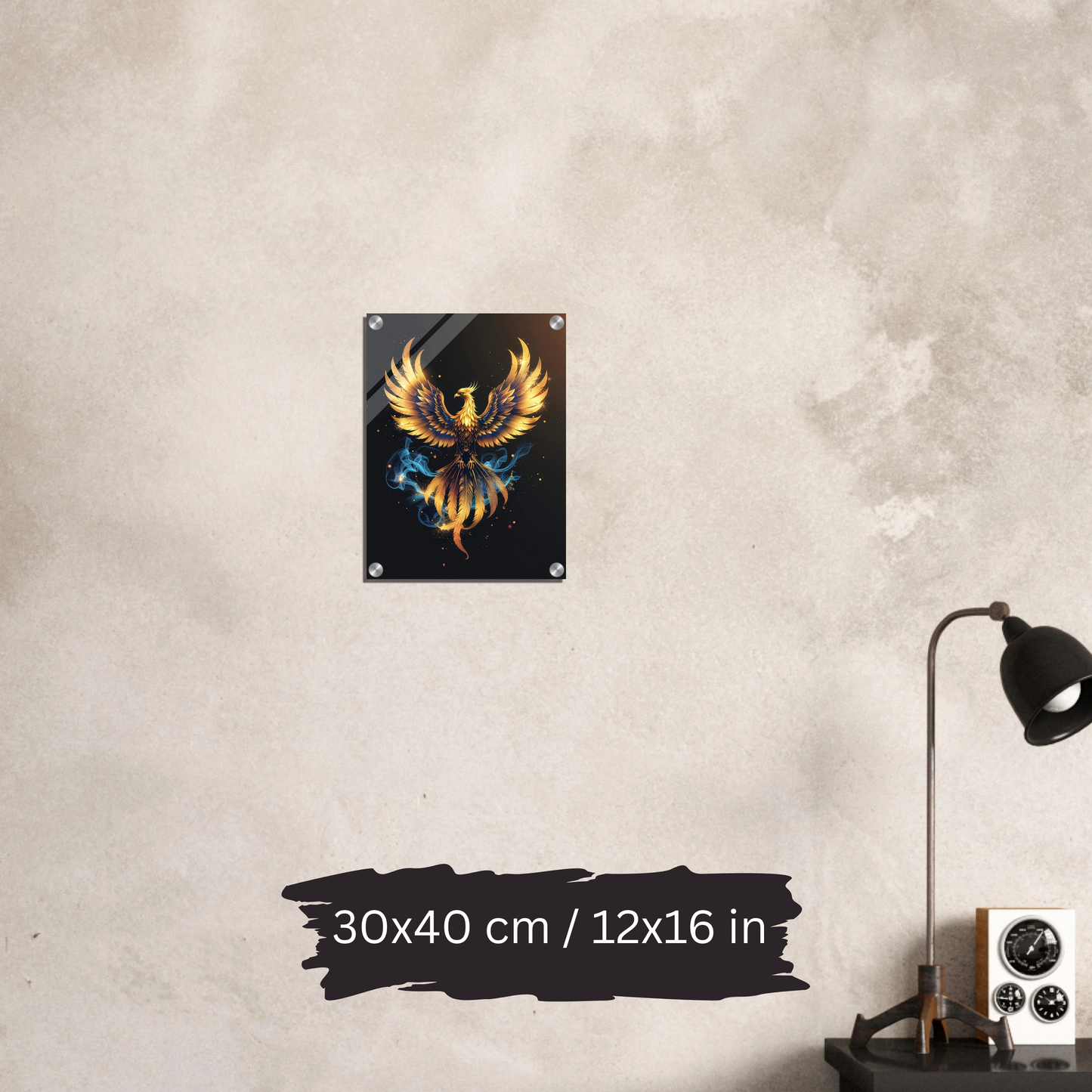 Luxury Acrylic Wall Art – Golden Eagles & Phoenix Collection (2 Designs)