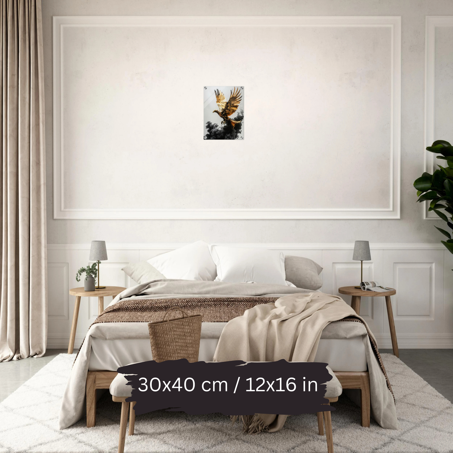 Luxury Acrylic Wall Art – Golden Eagles & Phoenix Collection (2 Designs)