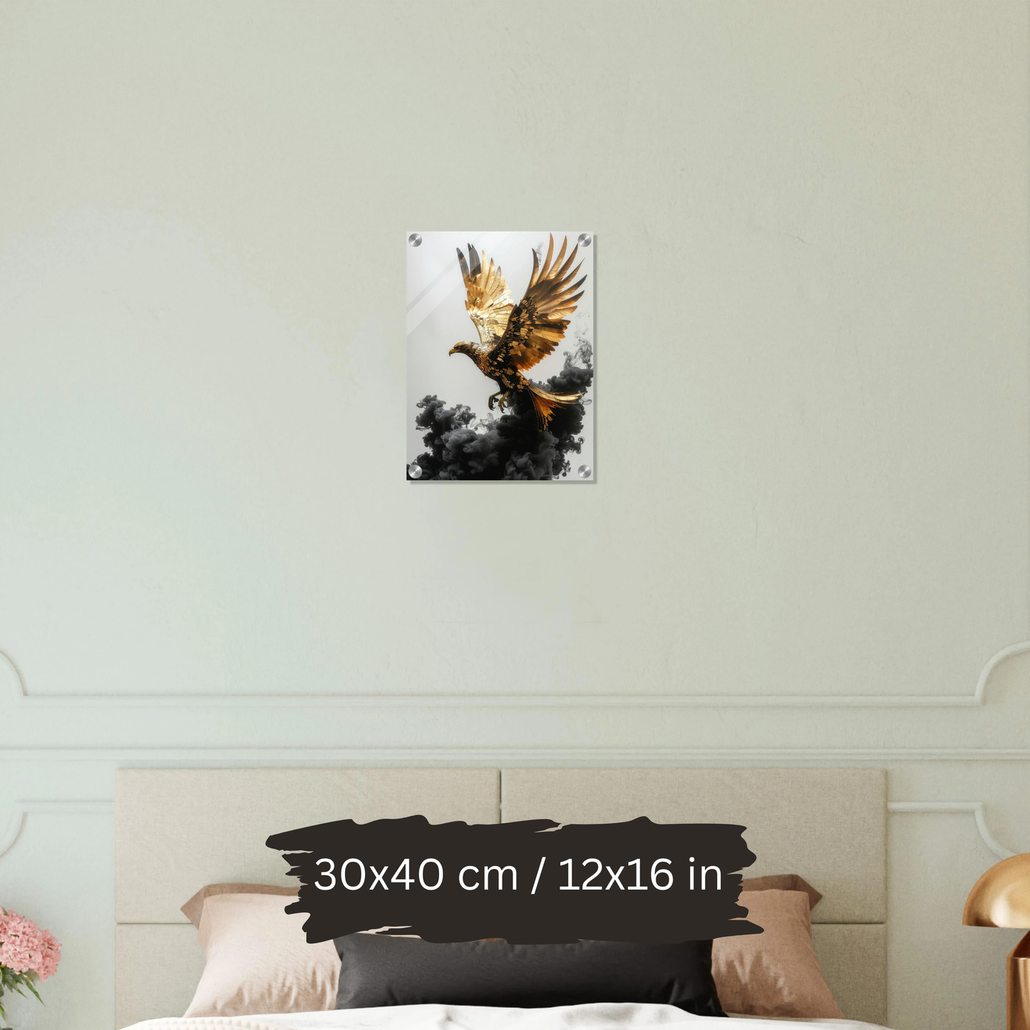 Luxury Acrylic Wall Art – Golden Eagles & Phoenix Collection (2 Designs)