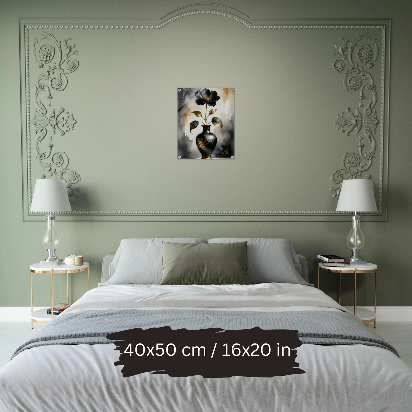 Luxury Acrylic Wall Art – Golden Floral Elegance (6 Designs)