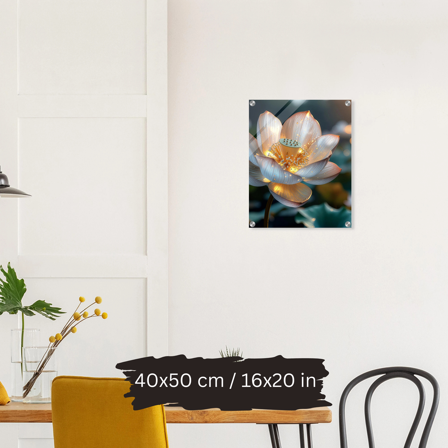 Luxury Acrylic Wall Art – Golden Floral Elegance (6 Designs)