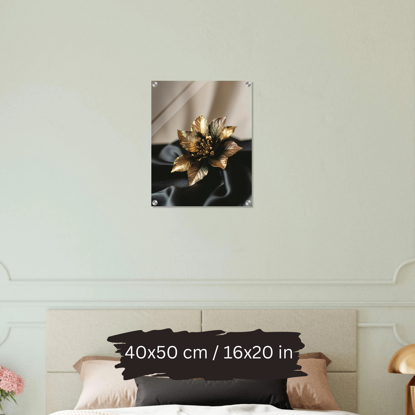 Luxury Acrylic Wall Art – Golden Floral Elegance (6 Designs)