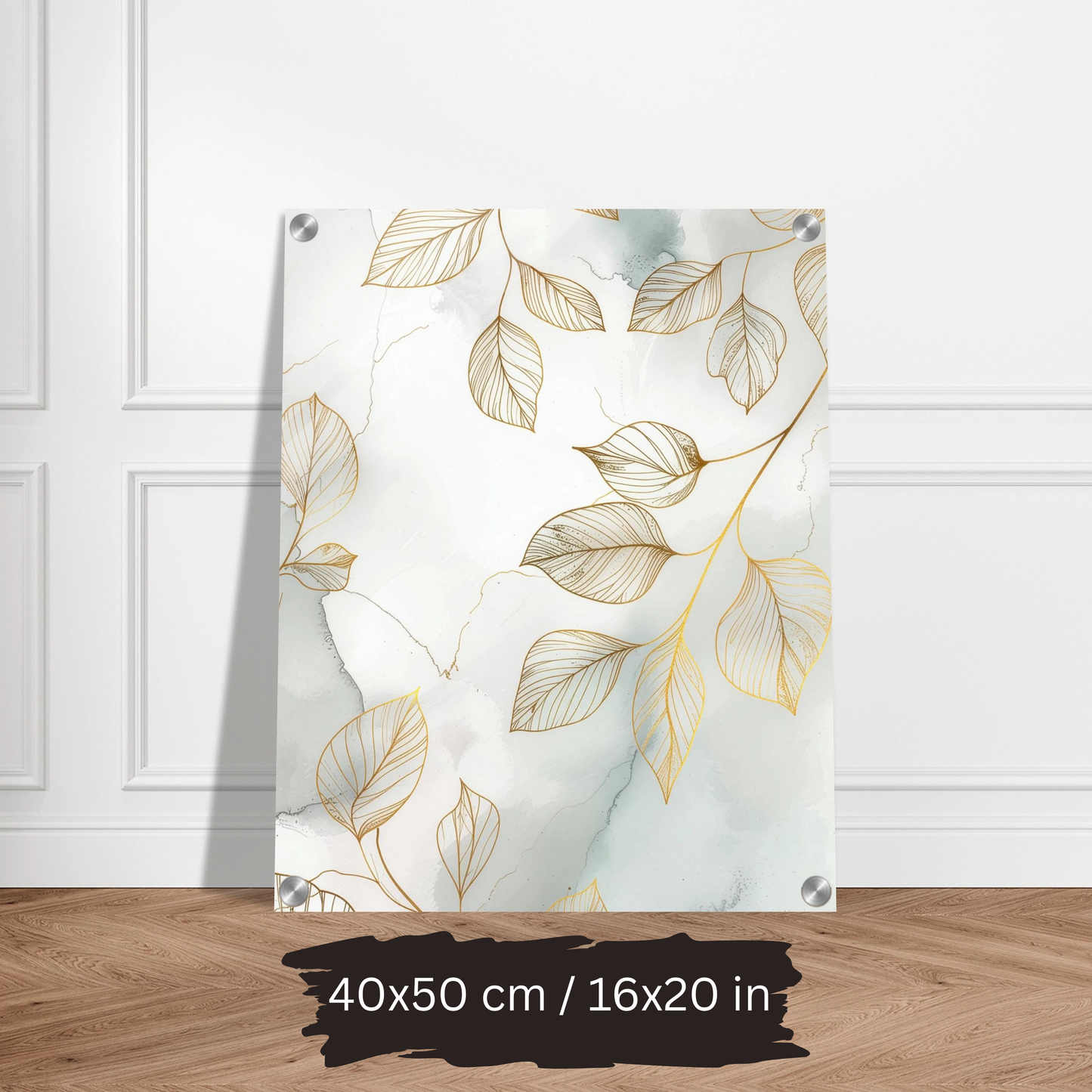Luxury Acrylic Wall Art – Golden Floral Elegance (6 Designs)
