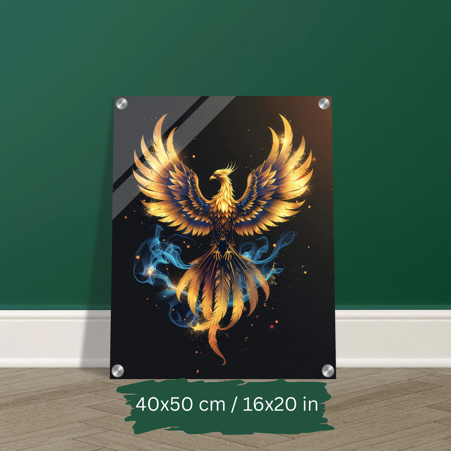 Luxury Acrylic Wall Art – Golden Eagles & Phoenix Collection (2 Designs)