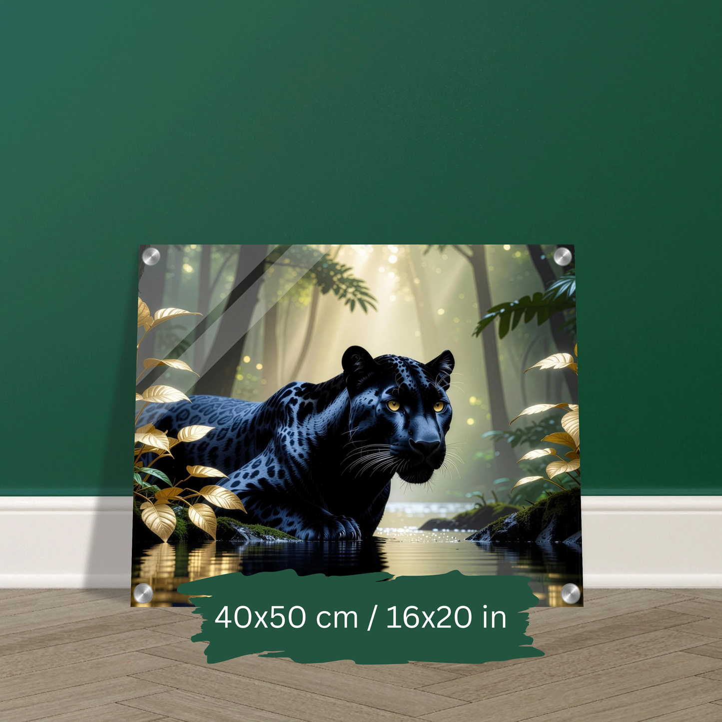 Black Panther in Jungle – Acrylic Wall Art