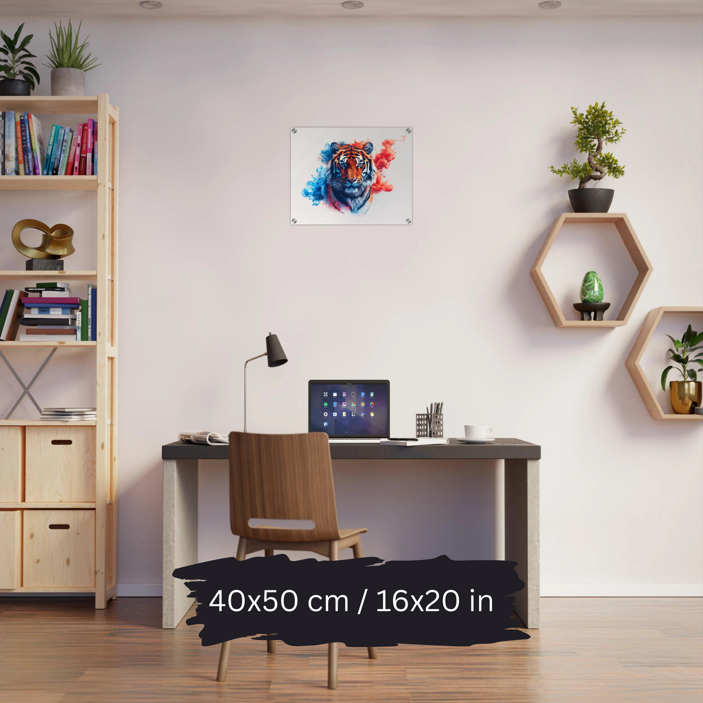 Watercolor Tiger Art – Acrylic Wall Art