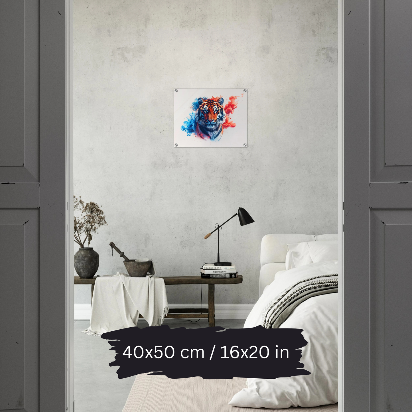 Watercolor Tiger Art – Acrylic Wall Art