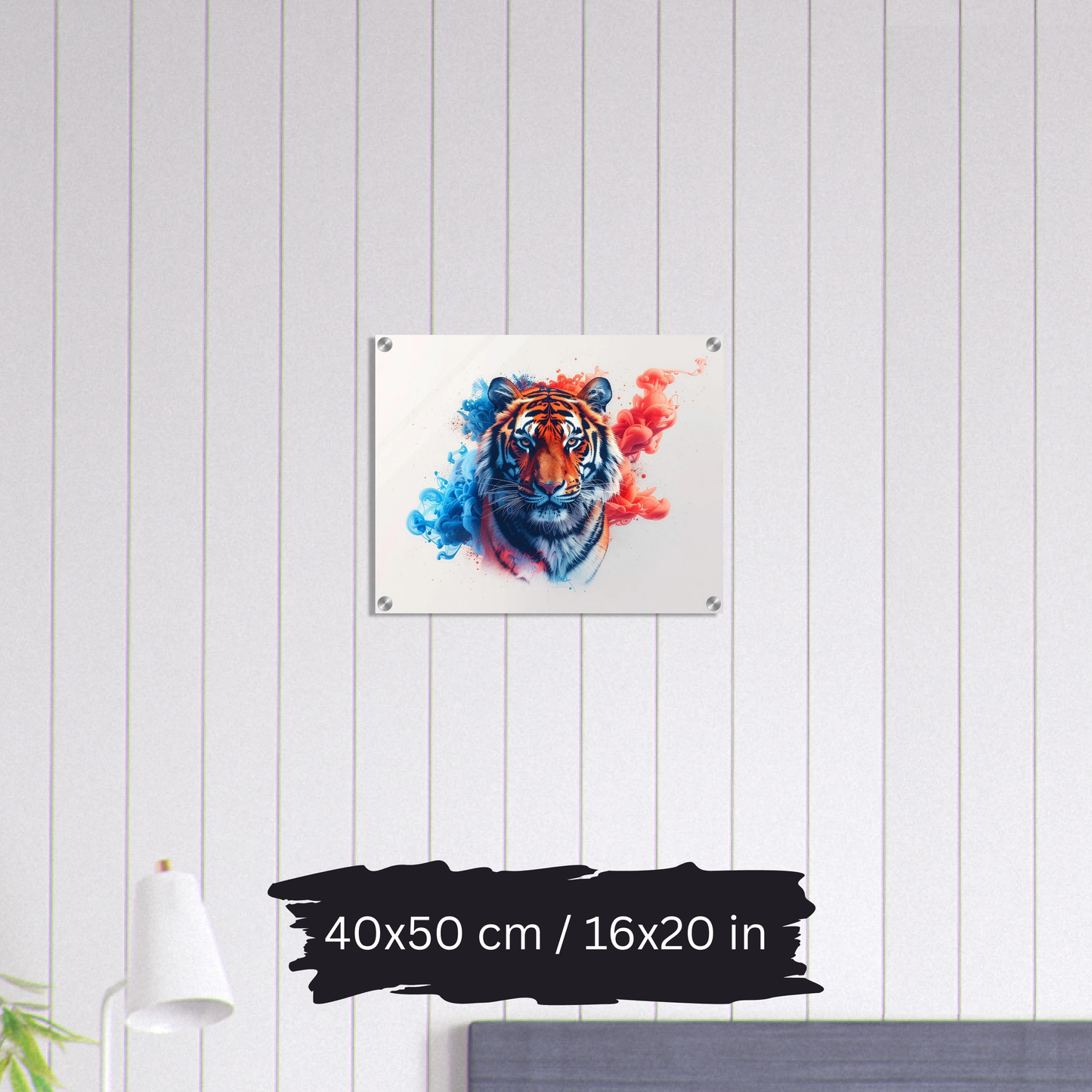 Watercolor Tiger Art – Acrylic Wall Art