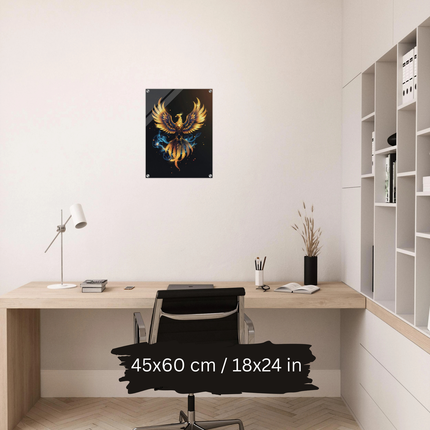 Luxury Acrylic Wall Art – Golden Eagles & Phoenix Collection (2 Designs)