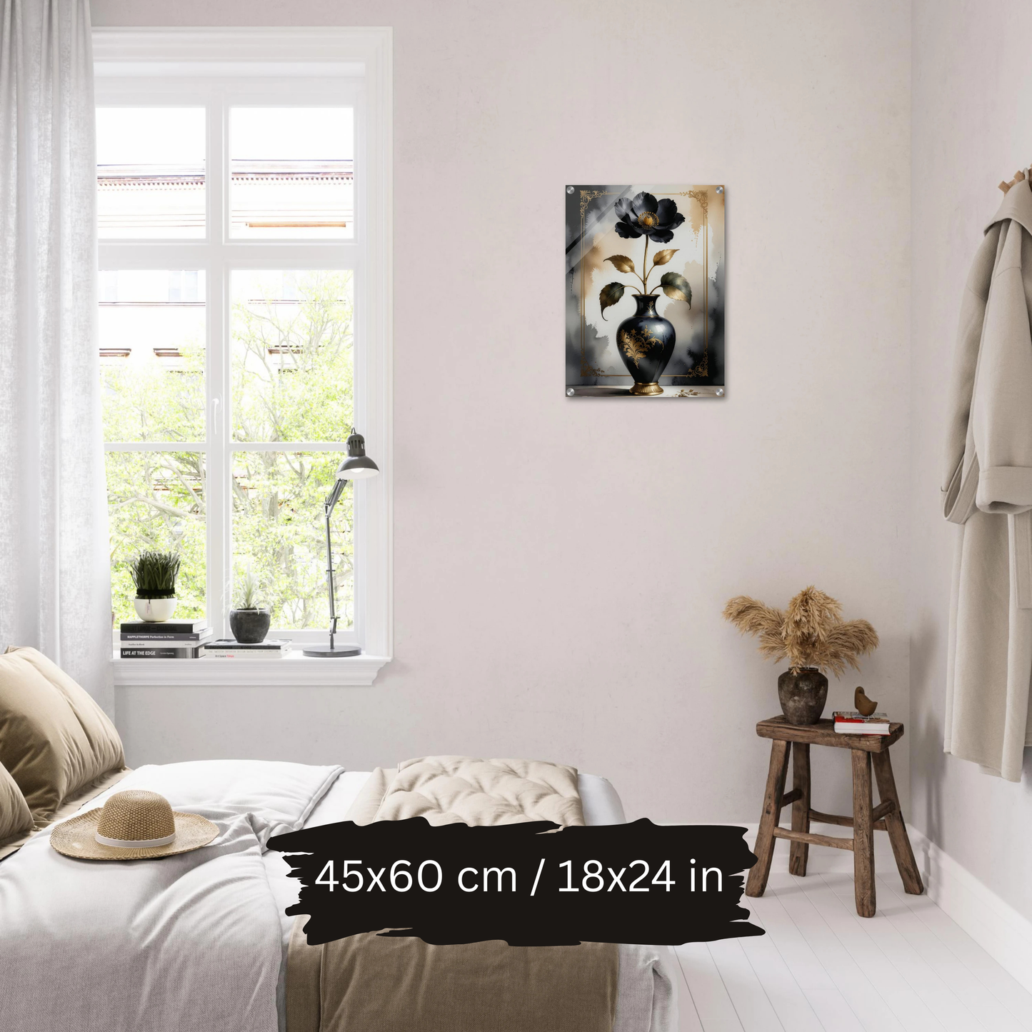 Luxury Acrylic Wall Art – Golden Floral Elegance (6 Designs)