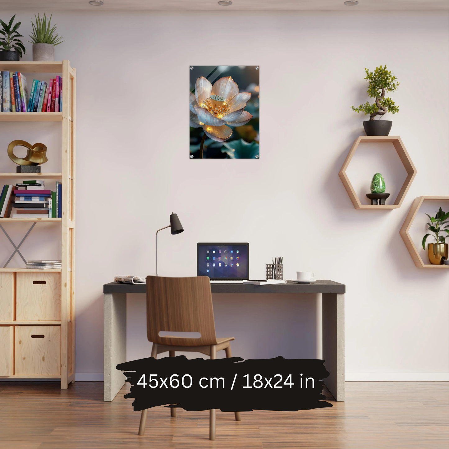 Luxury Acrylic Wall Art – Golden Floral Elegance (6 Designs)