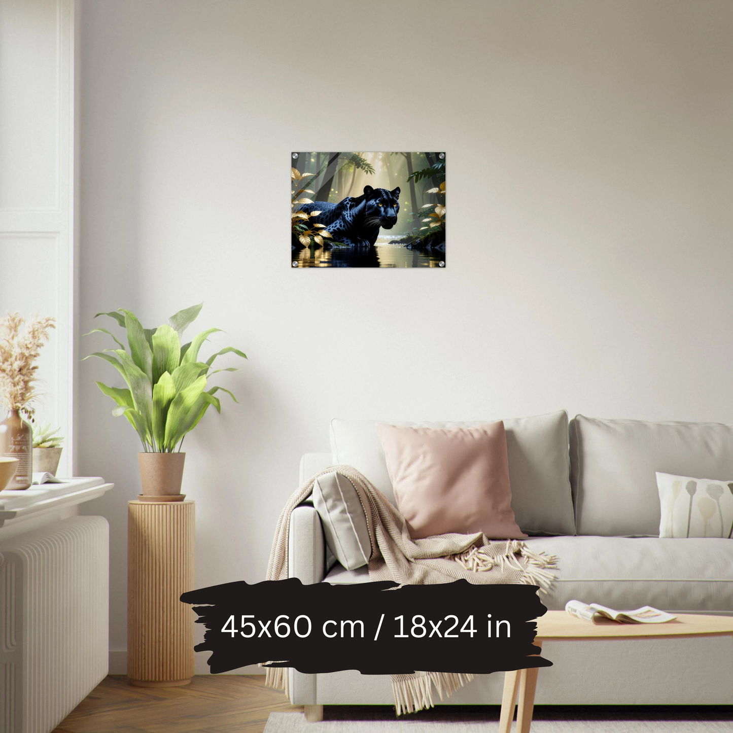 Black Panther in Jungle – Acrylic Wall Art