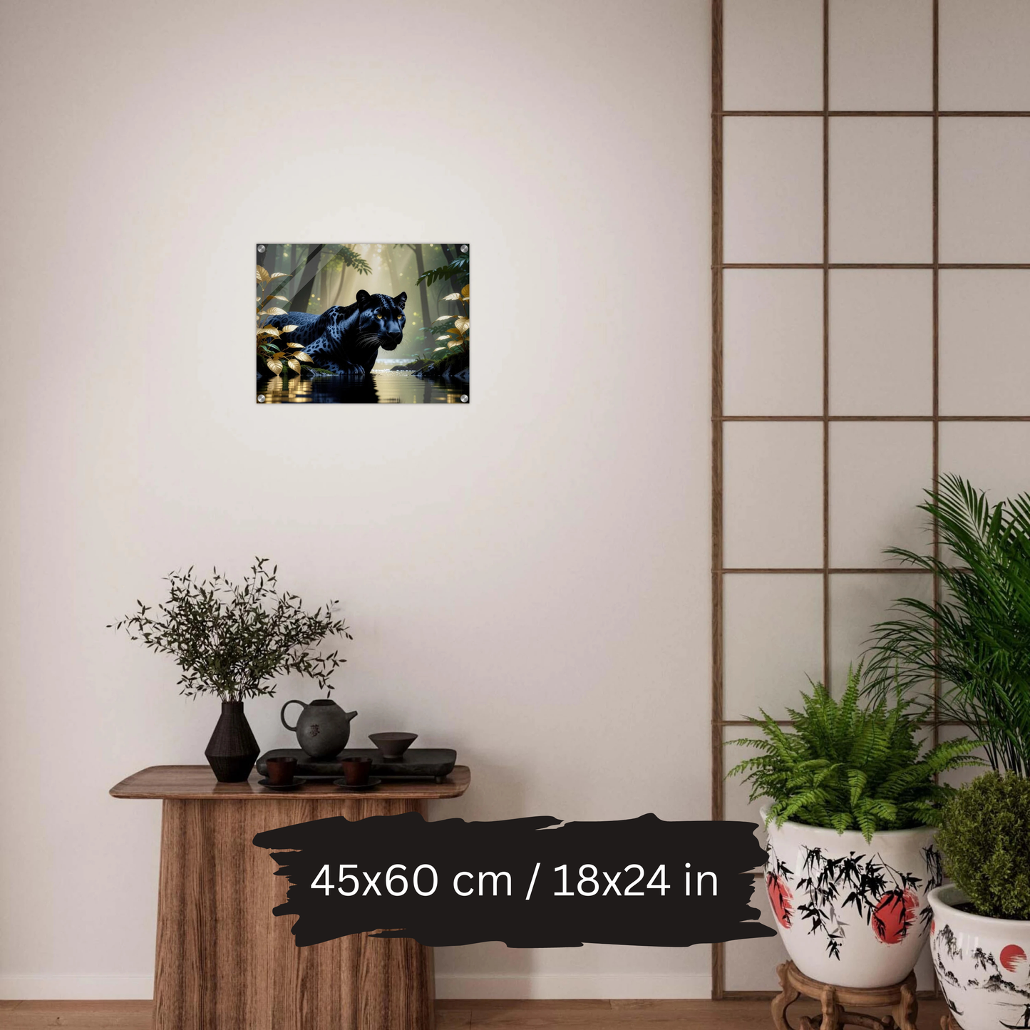 Black Panther in Jungle – Acrylic Wall Art