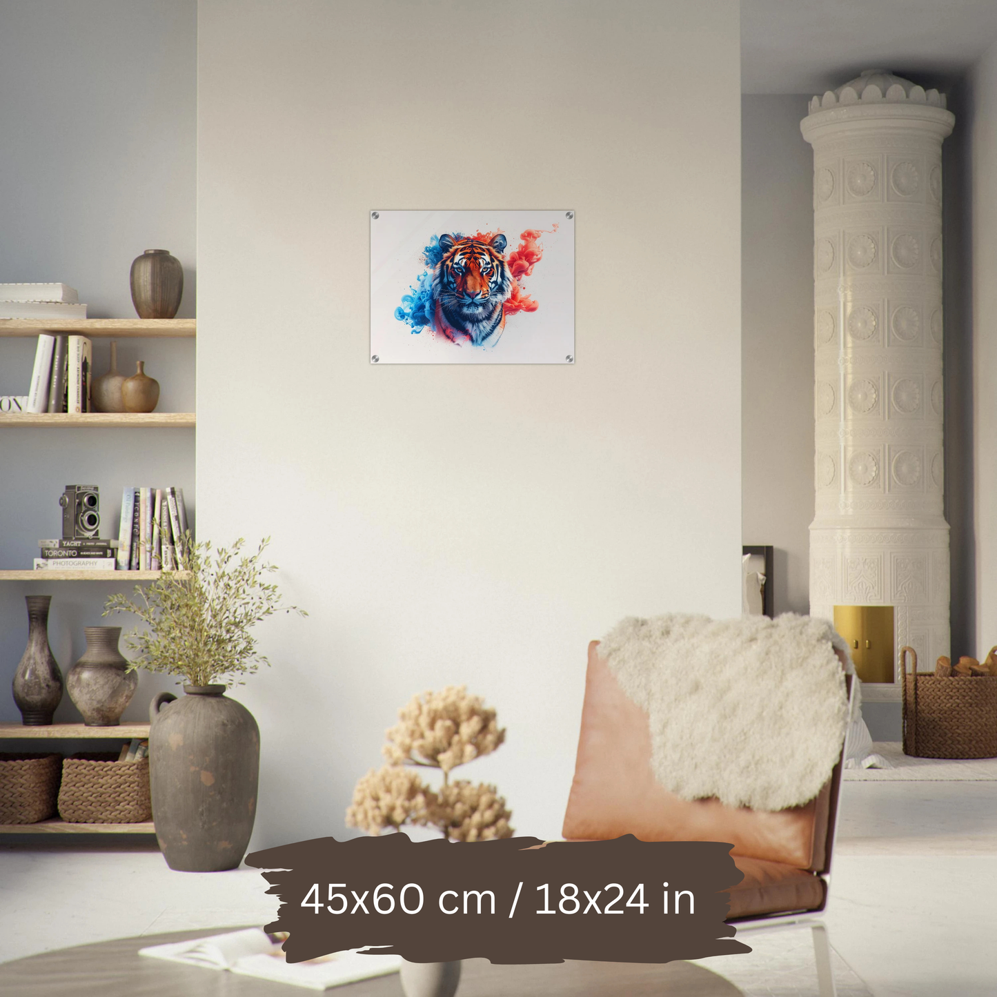 Watercolor Tiger Art – Acrylic Wall Art