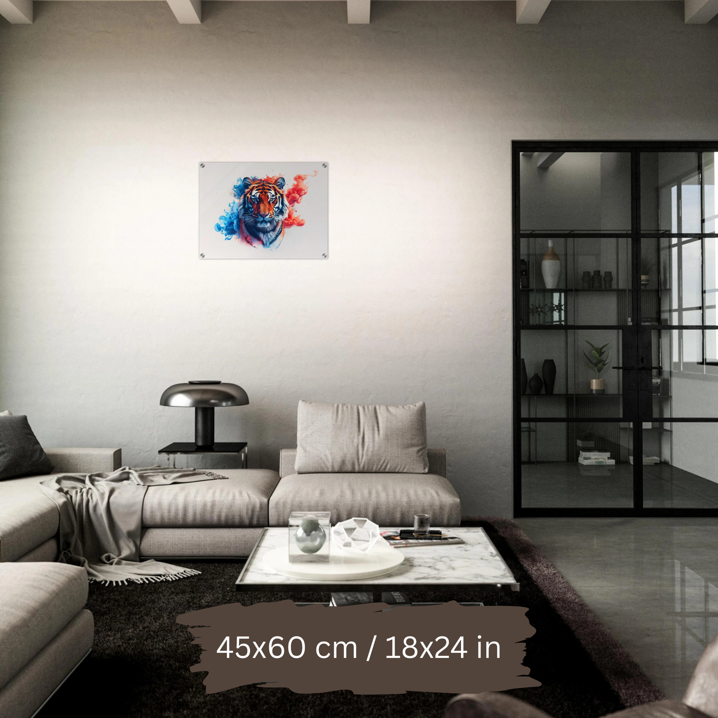 Watercolor Tiger Art – Acrylic Wall Art