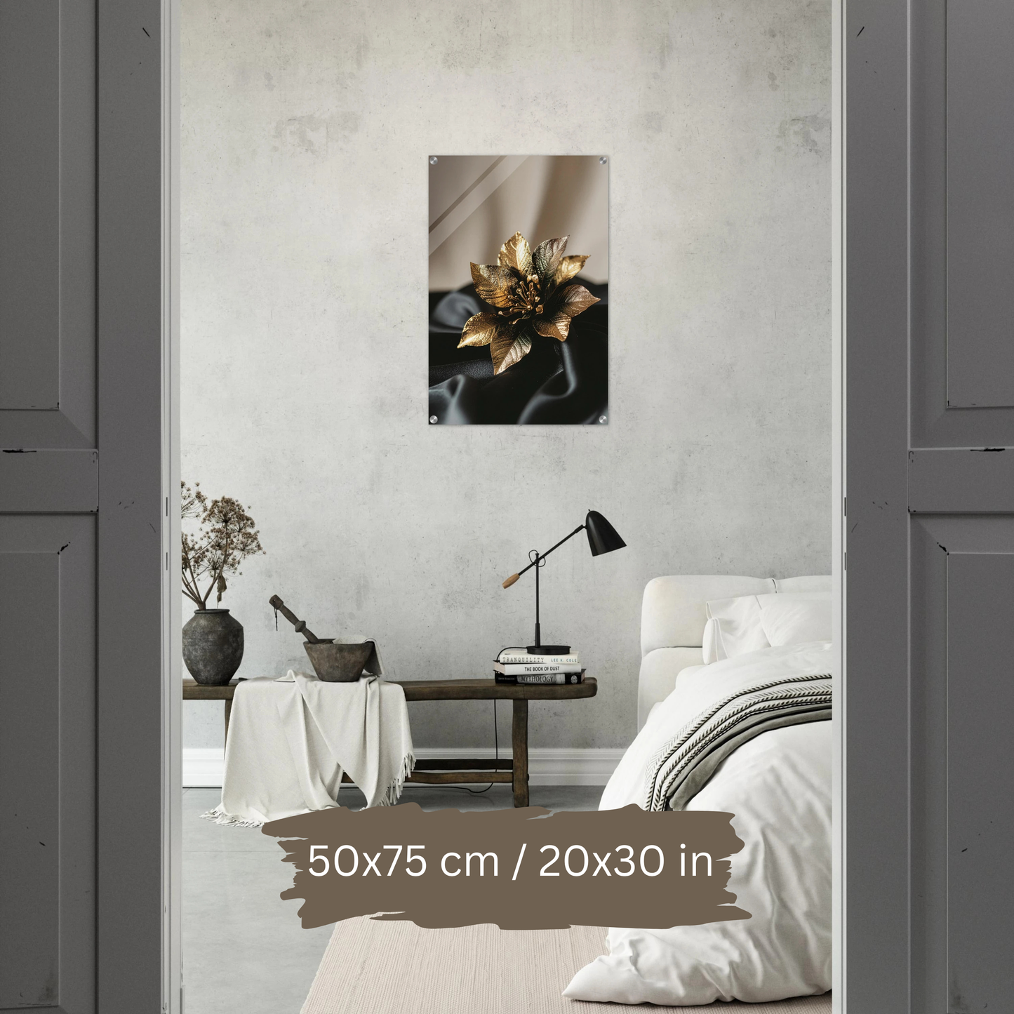 Luxury Acrylic Wall Art – Golden Floral Elegance (6 Designs)