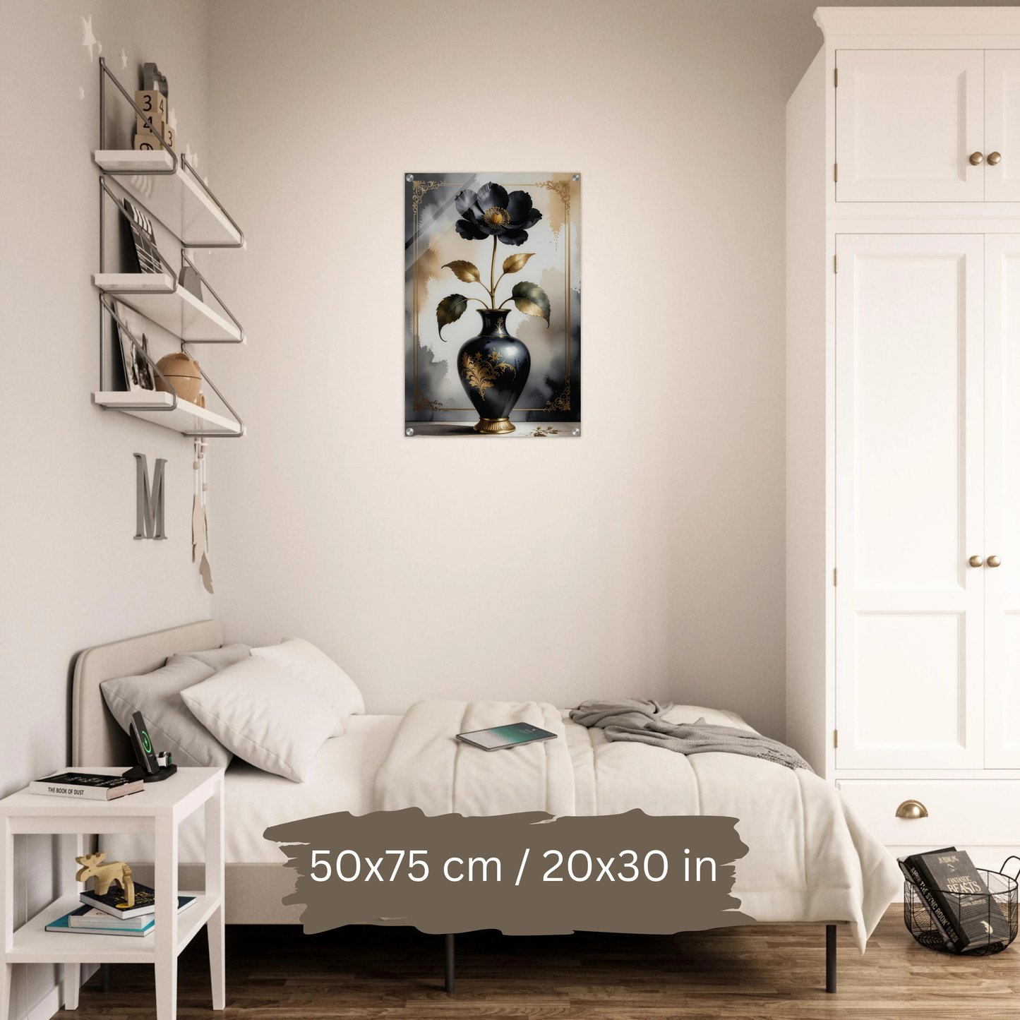 Luxury Acrylic Wall Art – Golden Floral Elegance (6 Designs)