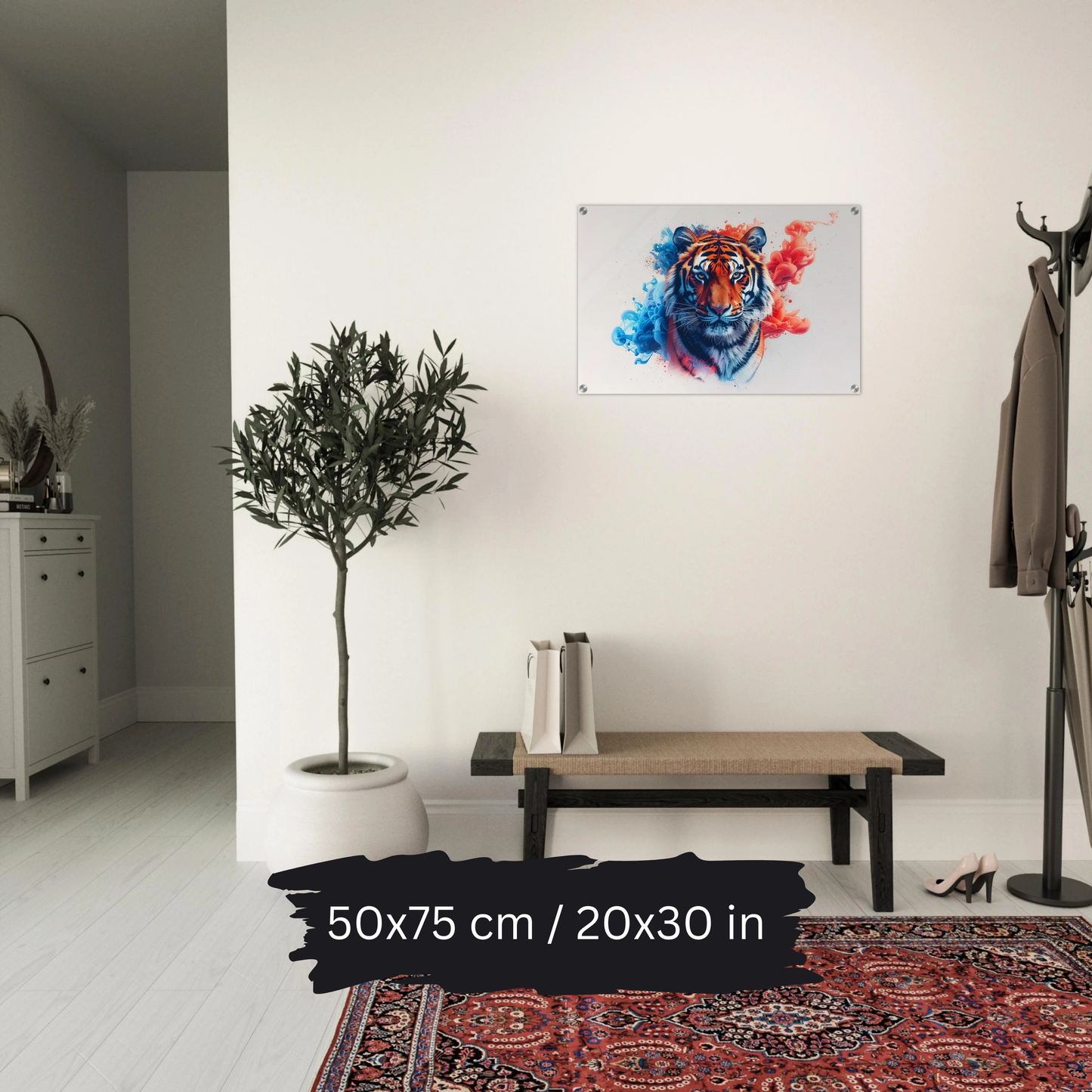 Watercolor Tiger Art – Acrylic Wall Art