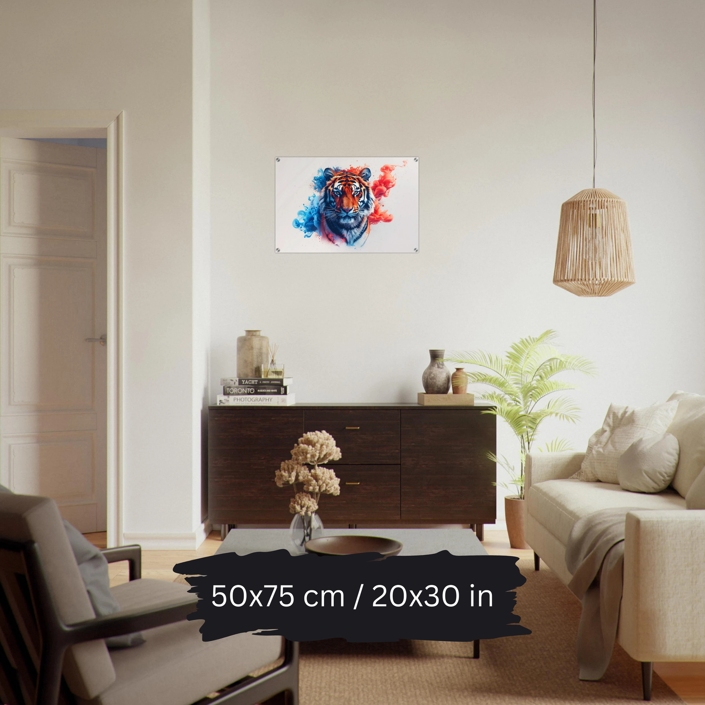 Watercolor Tiger Art – Acrylic Wall Art