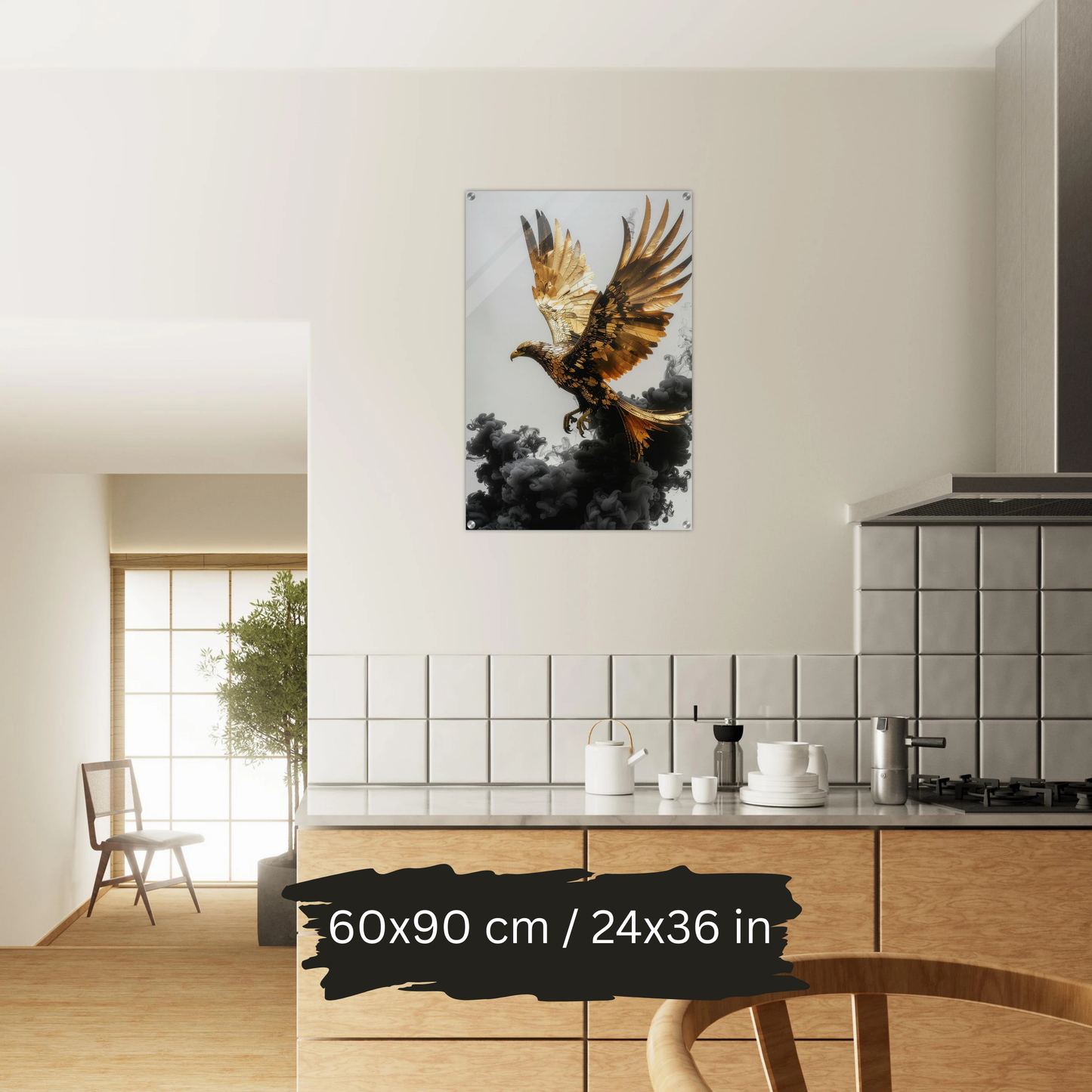 Luxury Acrylic Wall Art – Golden Eagles & Phoenix Collection (2 Designs)
