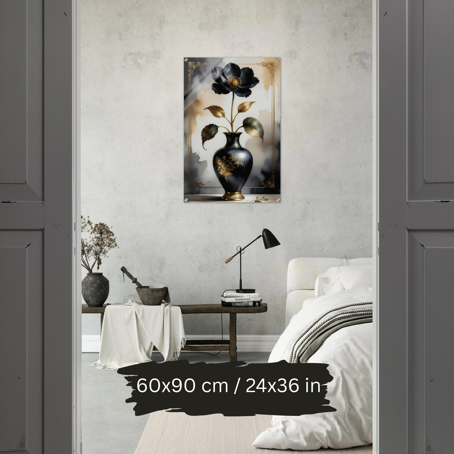 Luxury Acrylic Wall Art – Golden Floral Elegance (6 Designs)