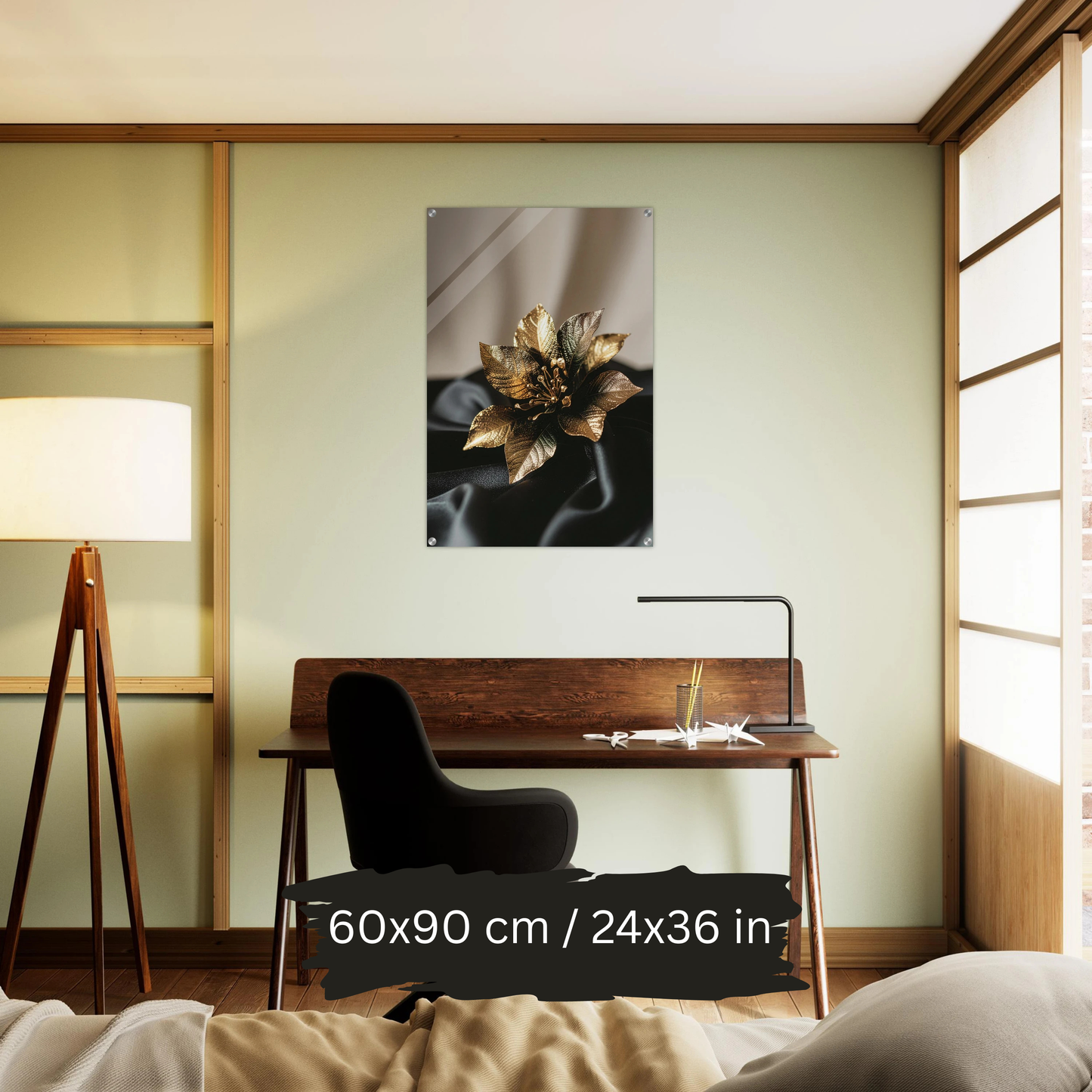 Luxury Acrylic Wall Art – Golden Floral Elegance (6 Designs)