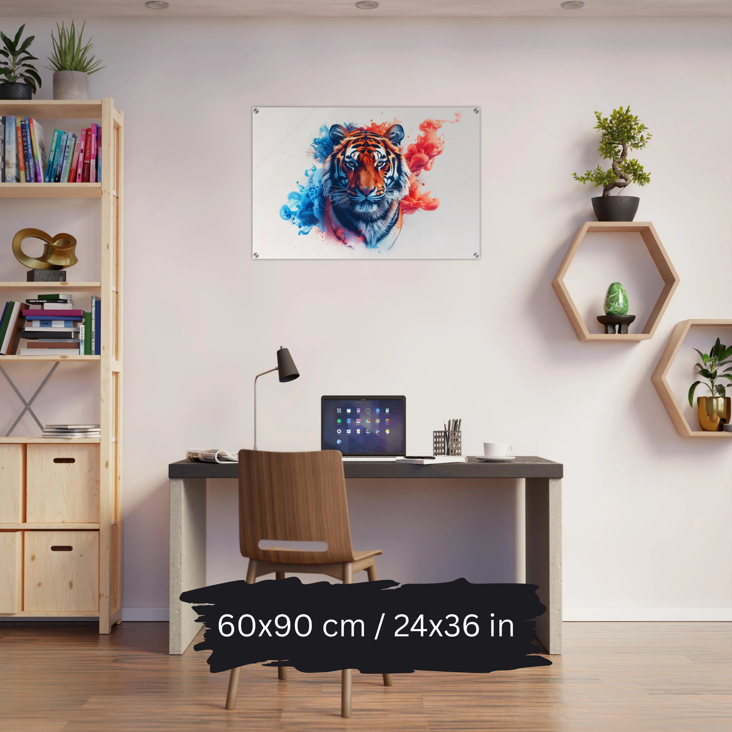 Watercolor Tiger Art – Acrylic Wall Art