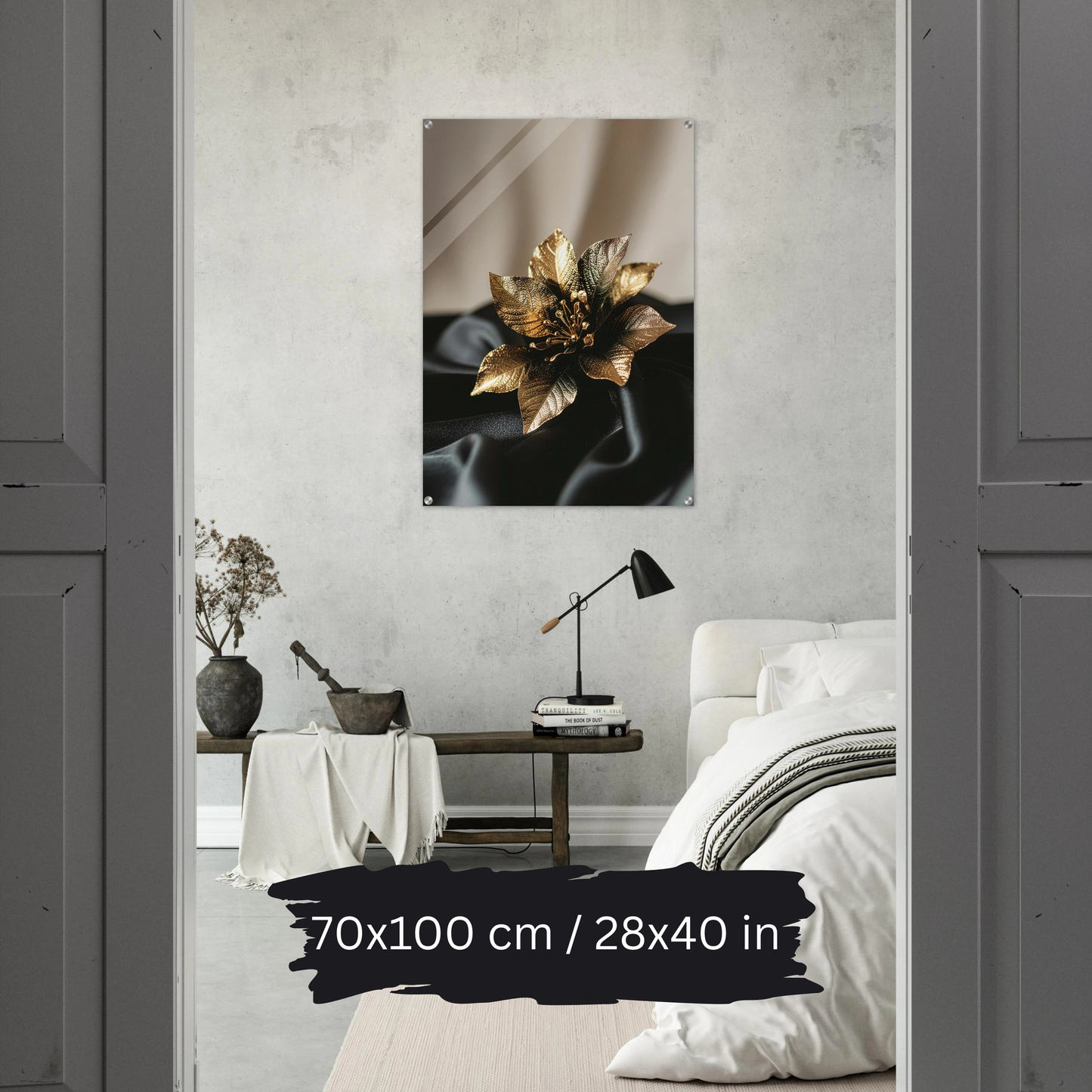 Luxury Acrylic Wall Art – Golden Floral Elegance (6 Designs)