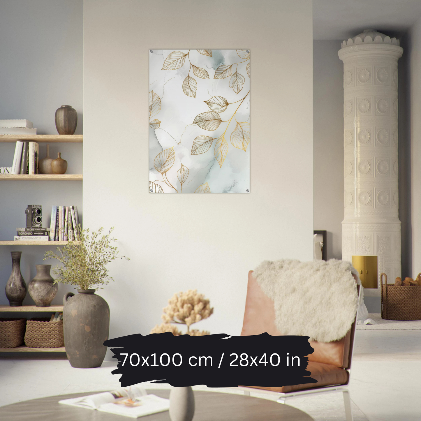 Luxury Acrylic Wall Art – Golden Floral Elegance (6 Designs)