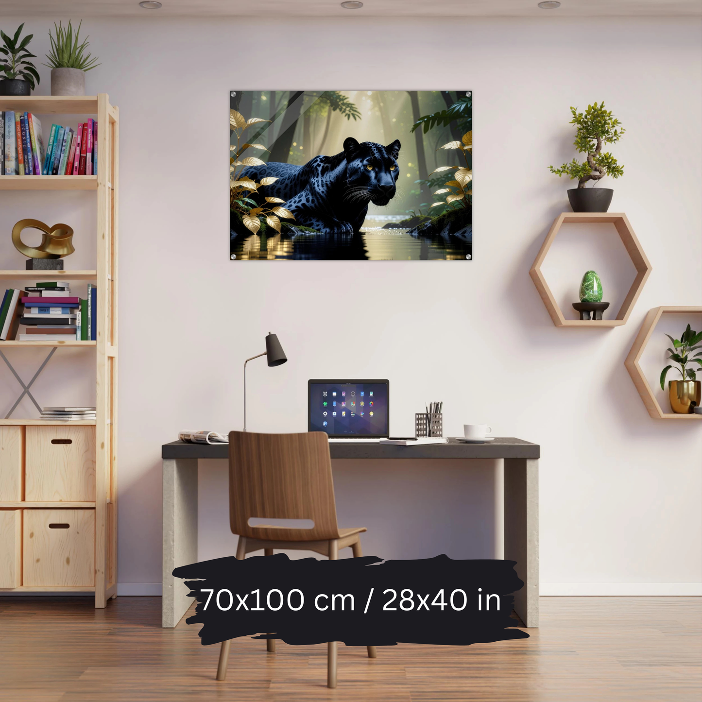 Black Panther in Jungle – Acrylic Wall Art