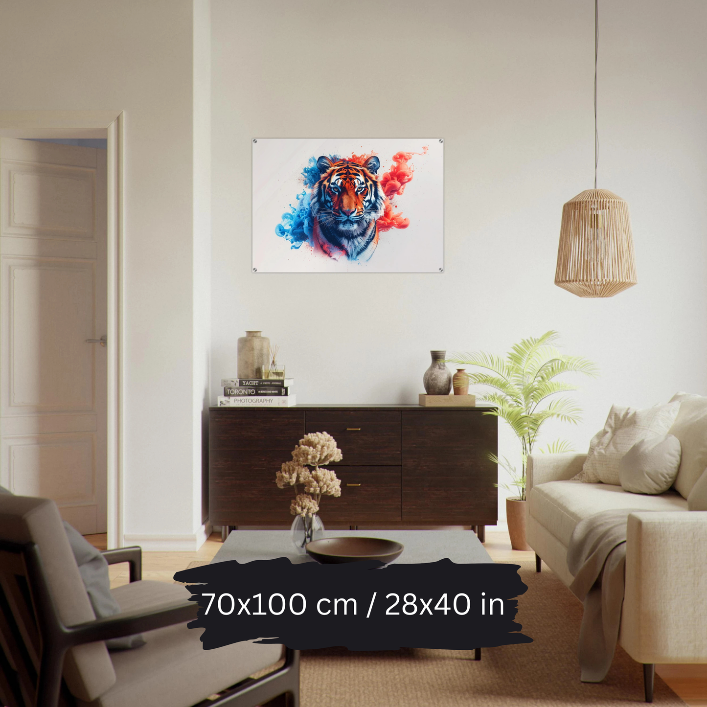 Watercolor Tiger Art – Acrylic Wall Art