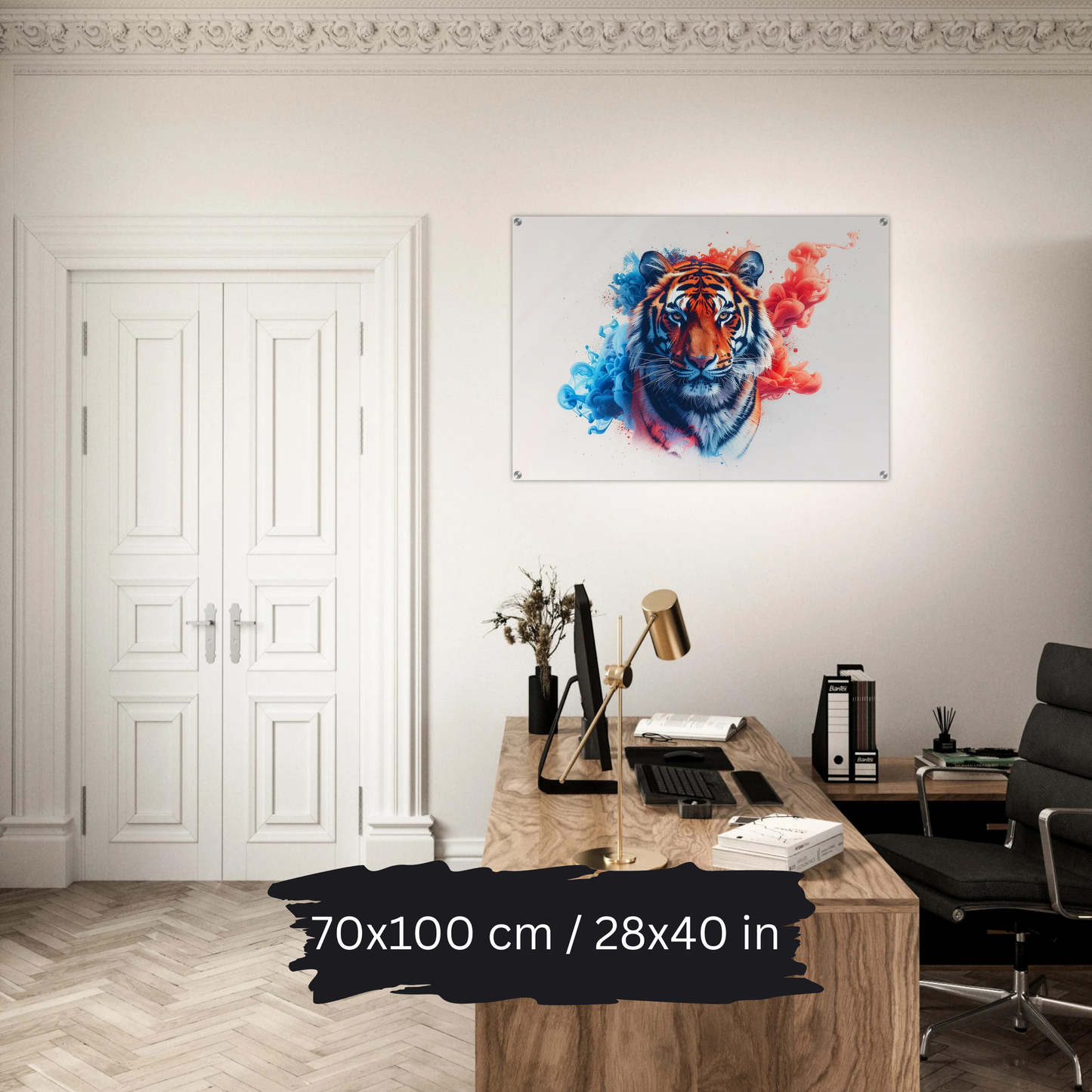 Watercolor Tiger Art – Acrylic Wall Art