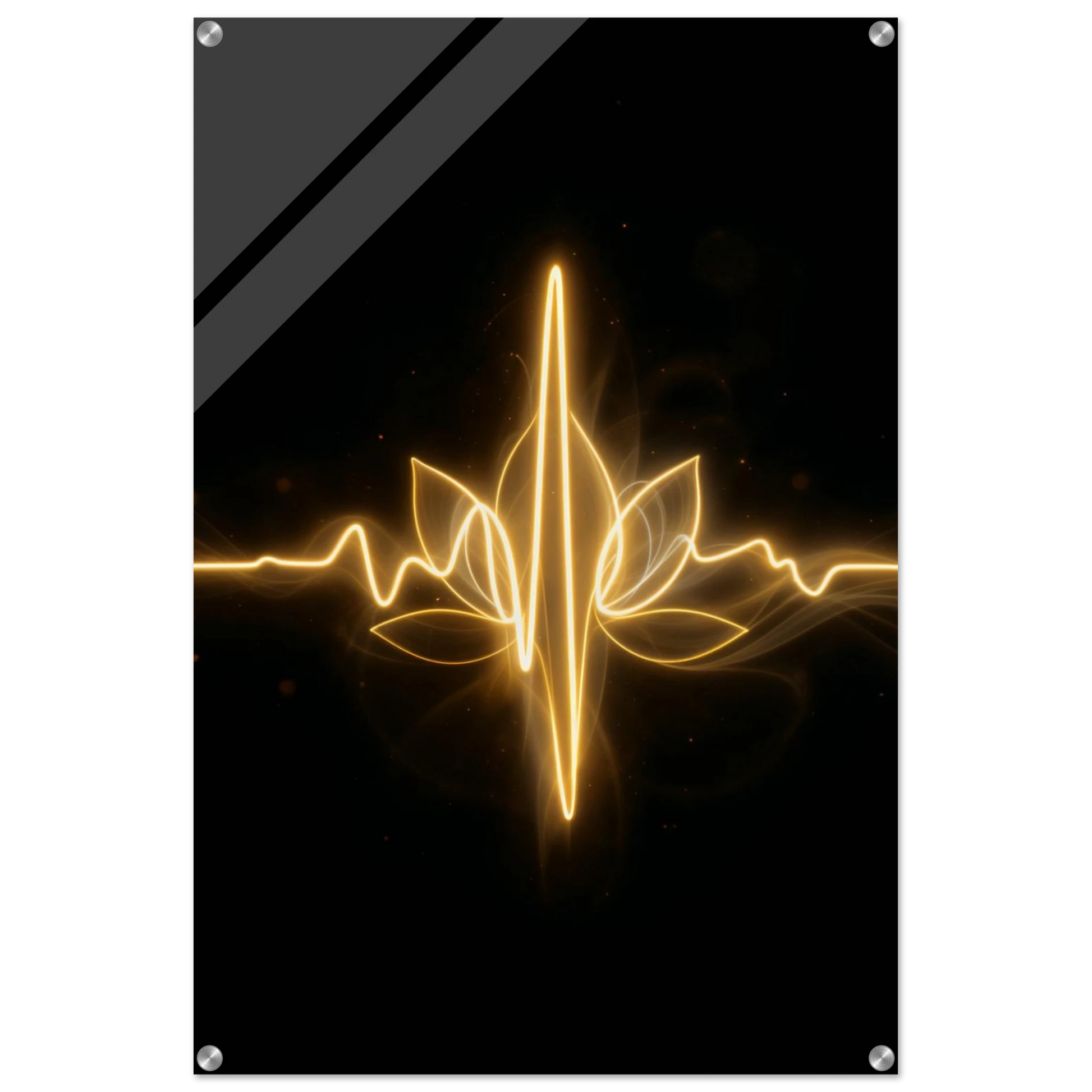 Neon-like design on a black background