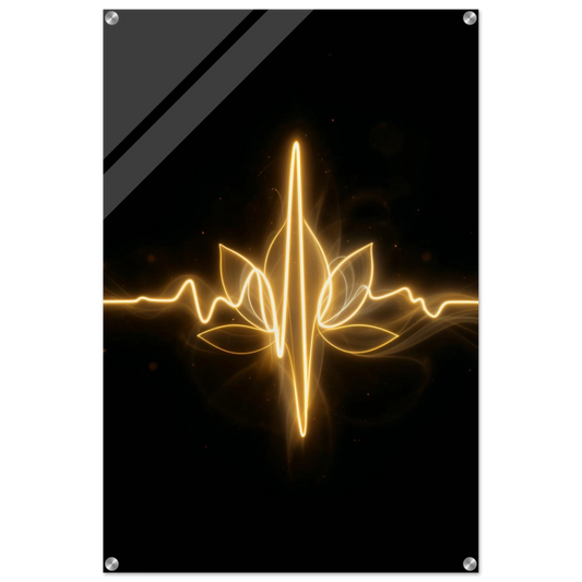 Neon-like design on a black background