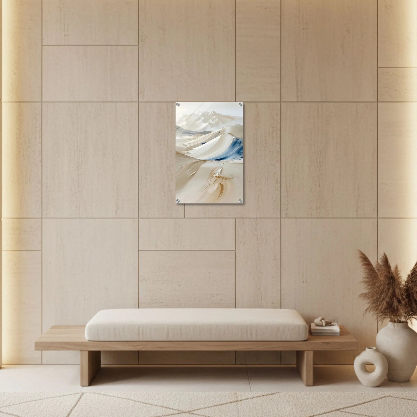 Soft Desert Layers – Abstract Acrylic Wall Art