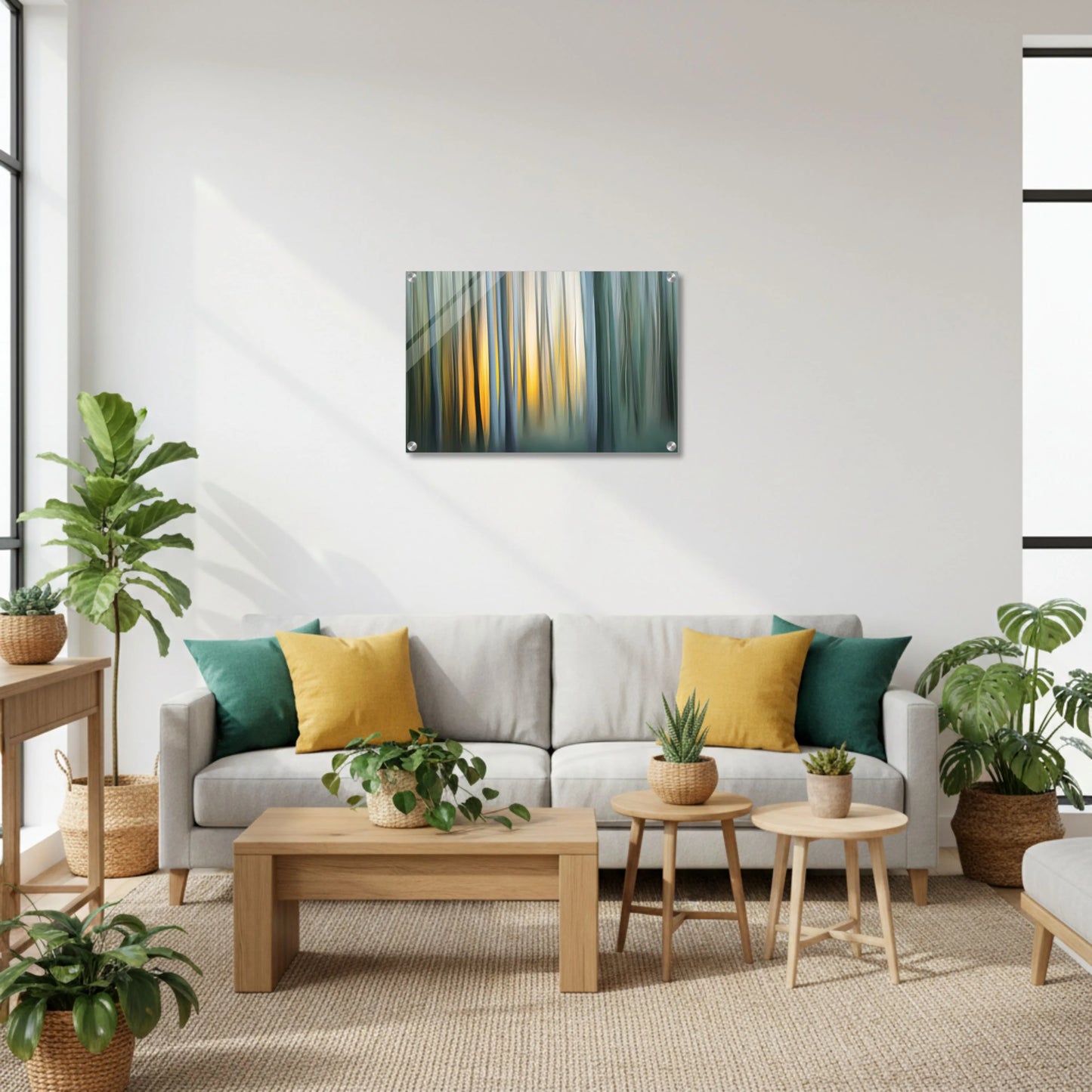 Motion Forest Blur – Abstract Acrylic Wall Art