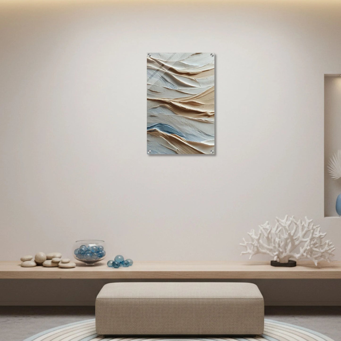 Soft Wave Layers – Abstract Acrylic Wall Art