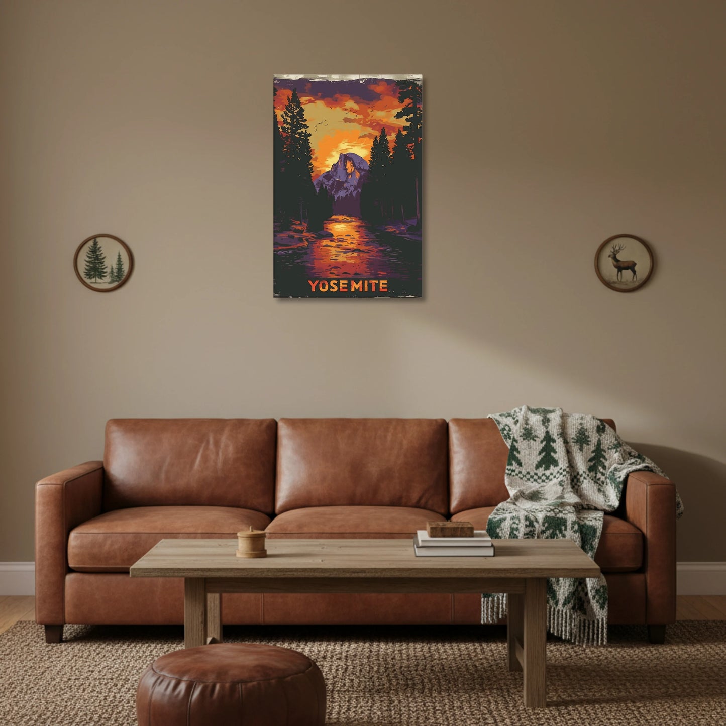 Yosemite Majesty – Vintage-Inspired National Park Canvas & Poster Wall Art