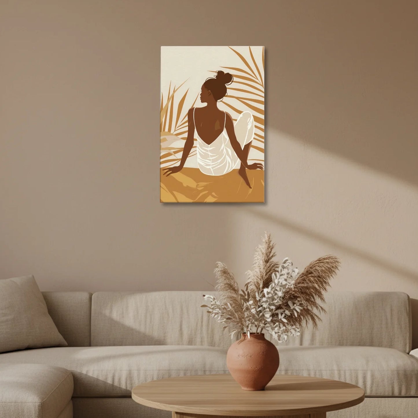 Earthy Serenity – Silhouette Canvas & Poster Wall Art