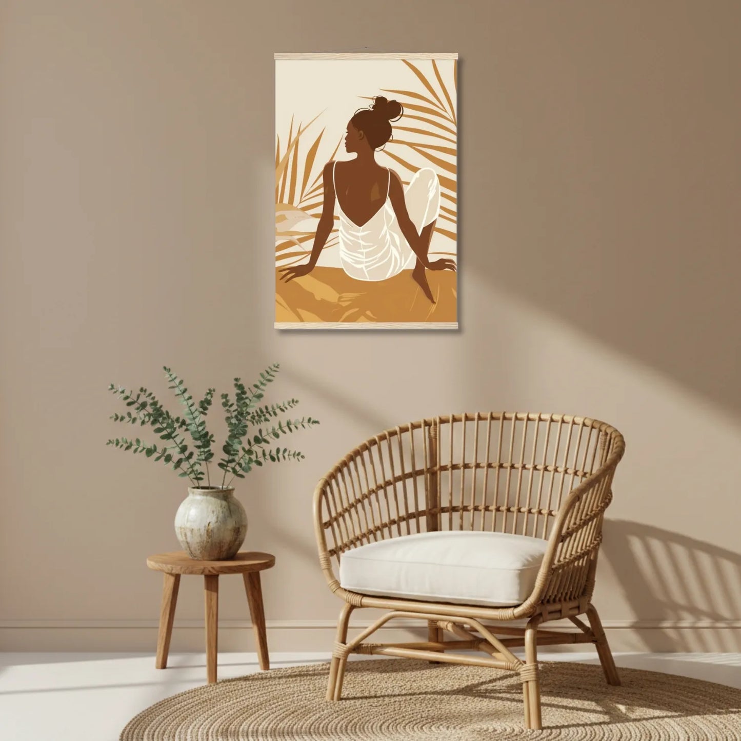 Earthy Serenity – Silhouette Canvas & Poster Wall Art
