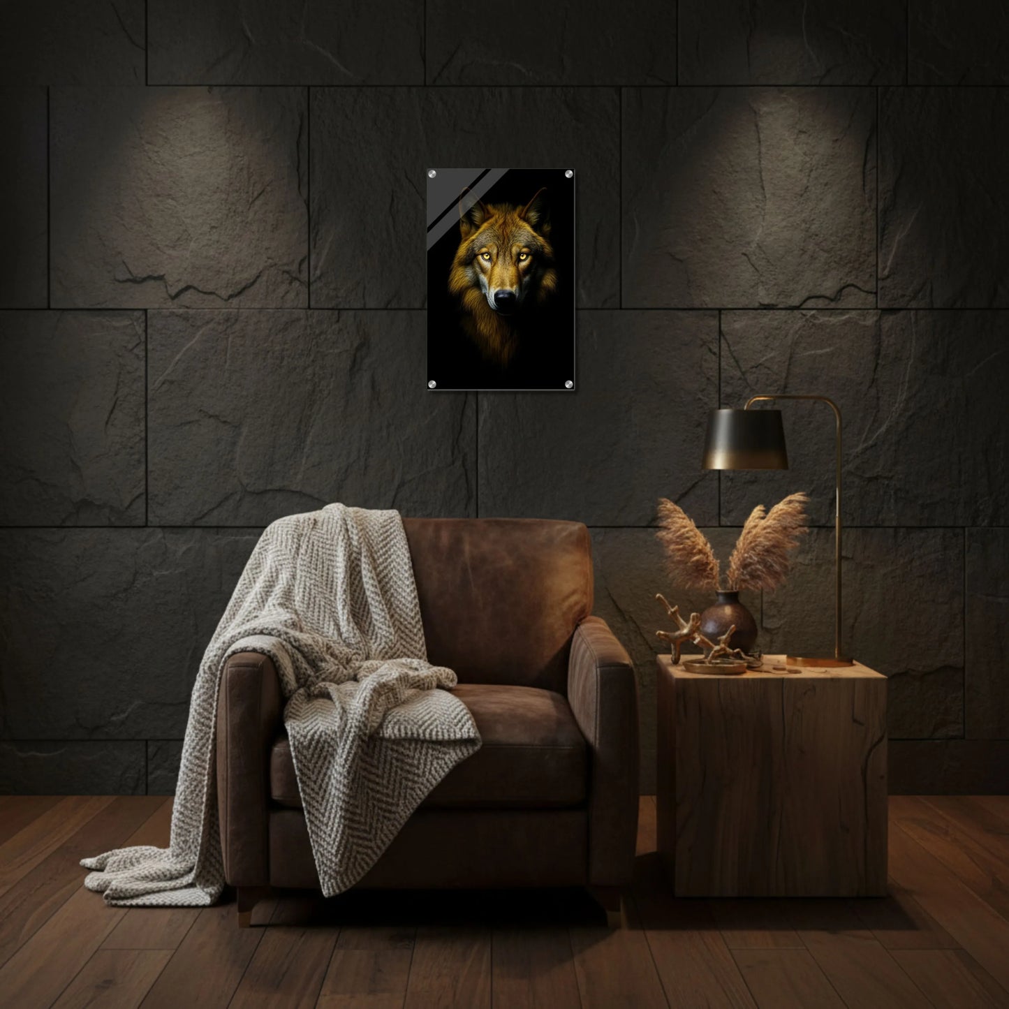 Wolf Portrait – Acrylic Wall Art